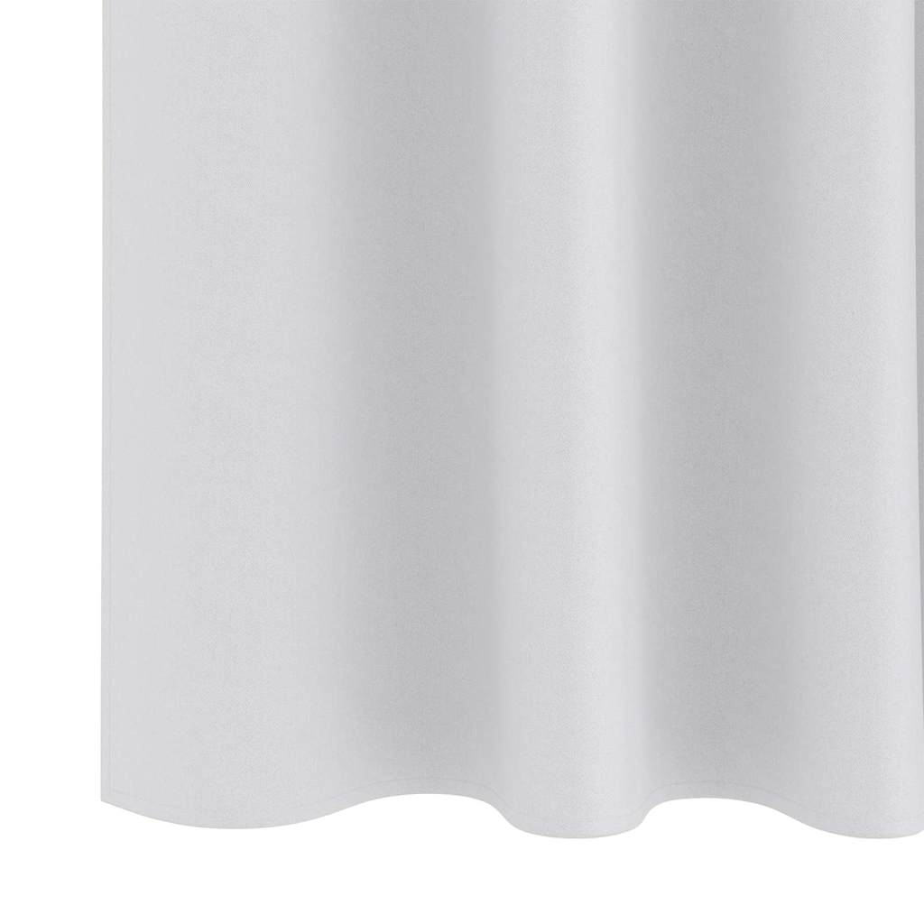 vidaXL Blackout Curtains with Rings 2 pcs Pale Grey 225 x 140 cm