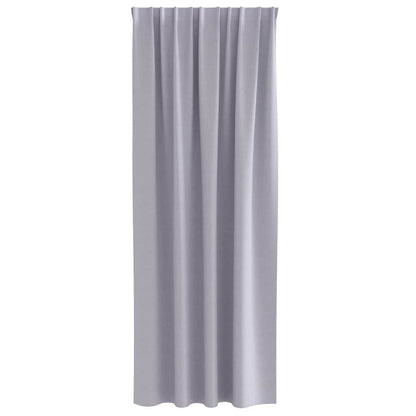 vidaXL Blackout Curtains with Rings 2 pcs Metal Grey 245 x 140 cm