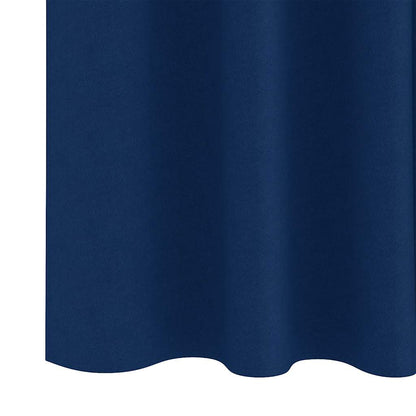vidaXL Blackout Curtains with Rings 2 pcs Dark Blue 140 x 140 cm