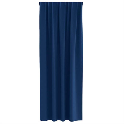 vidaXL Blackout Curtains with Rings 2 pcs Dark Blue 225 x 140 cm