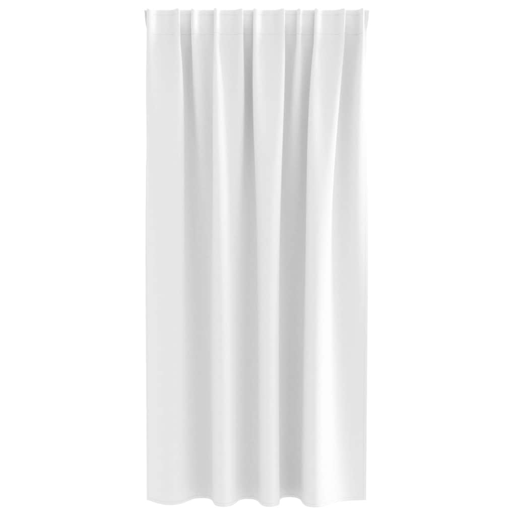 vidaXL Blackout Curtains with Rings 2 pcs Bright White 175 x 140 cm