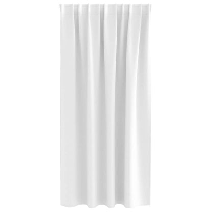 vidaXL Blackout Curtains with Rings 2 pcs Bright White 175 x 140 cm