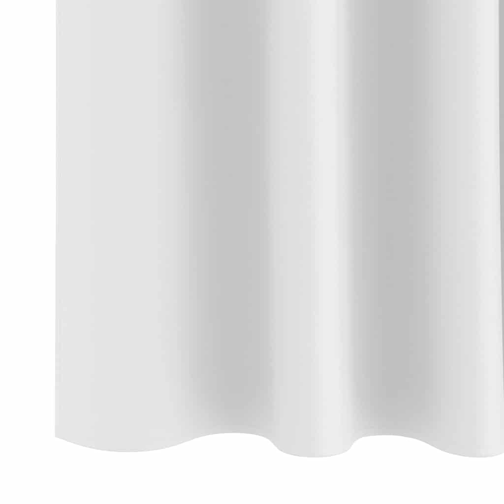 vidaXL Blackout Curtains with Rings 2 pcs Pure White 245 x 140 cm