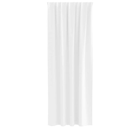 vidaXL Blackout Curtains with Rings 2 pcs Pure White 245 x 140 cm