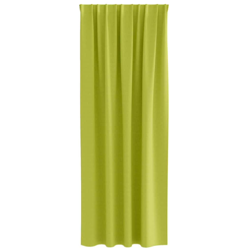 vidaXL Blackout Curtains with Rings 2 pcs Green 225 x 140 cm Polyester