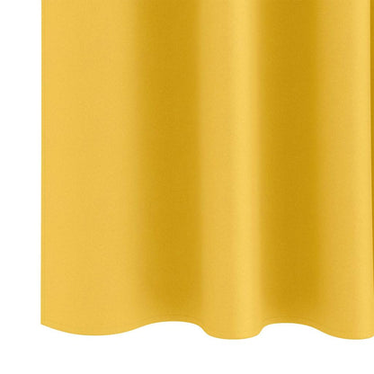 vidaXL Blackout Curtains with Rings 2 pcs Mustard Yellow 140 x 140 cm