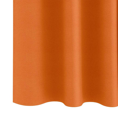 vidaXL Blackout Curtains with Rings 2 pcs Bright Orange 140 x 140 cm