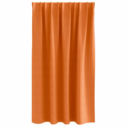 vidaXL Blackout Curtains with Rings 2 pcs Bright Orange 140 x 140 cm