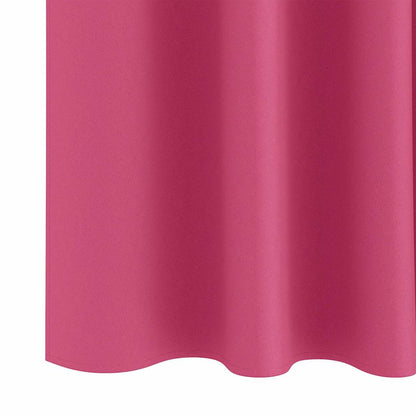 vidaXL Blackout Curtains with Rings 2 pcs Bright Pink 175 x 140 cm