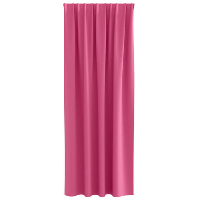 vidaXL Blackout Curtains with Rings 2 pcs Bright Pink 260 x 140 cm