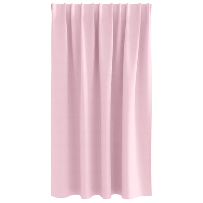 vidaXL Blackout Curtains with Rings 2 pcs Baby Pink 140 x 140 cm