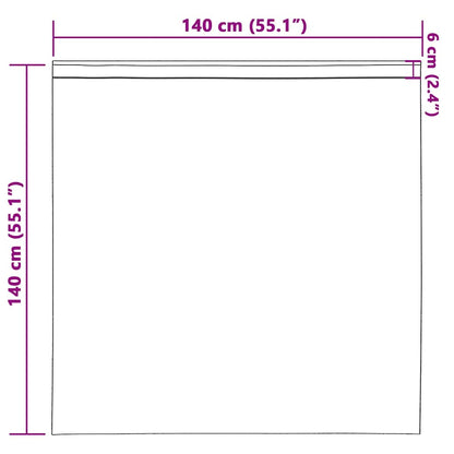 vidaXL Blackout Curtains with Rings 2 pcs Baby Pink 140 x 140 cm