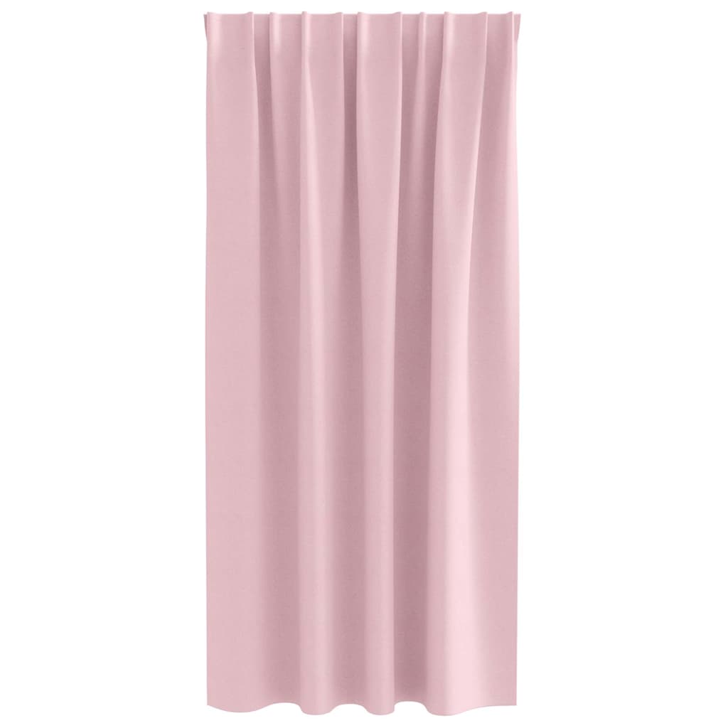 vidaXL Blackout Curtains with Rings 2 pcs Baby Pink 175 x 140 cm