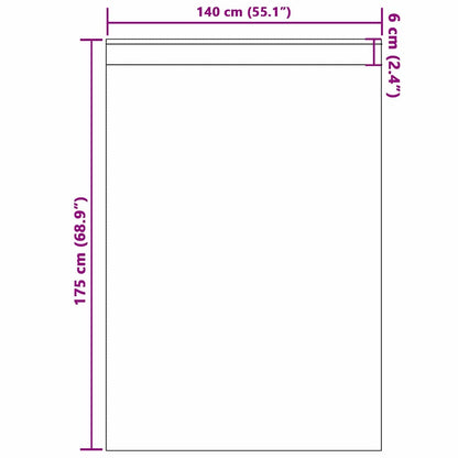 vidaXL Blackout Curtains with Rings 2 pcs Baby Pink 175 x 140 cm