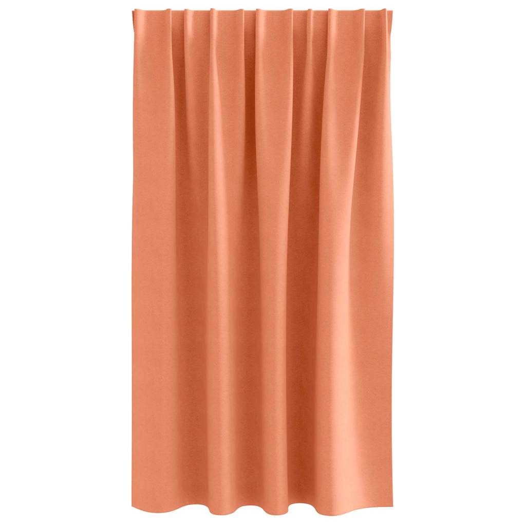vidaXL Blackout Curtains with Rings 2 pcs Terracotta 140 x 140 cm