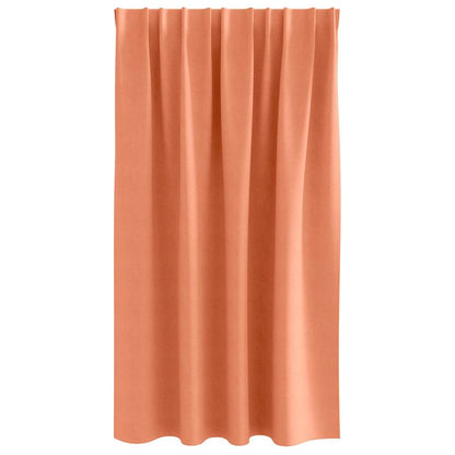 vidaXL Blackout Curtains with Rings 2 pcs Terracotta 140 x 140 cm