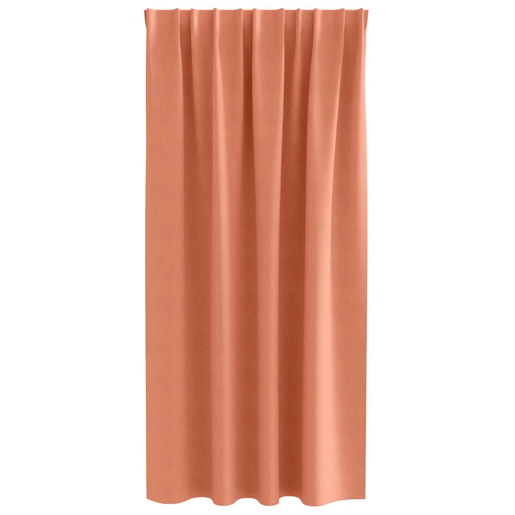 vidaXL Blackout Curtains with Rings 2 pcs Terracotta 175 x 140 cm