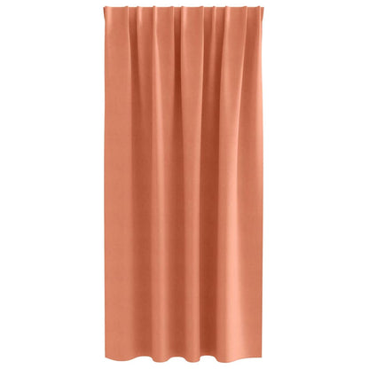 vidaXL Blackout Curtains with Rings 2 pcs Terracotta 175 x 140 cm