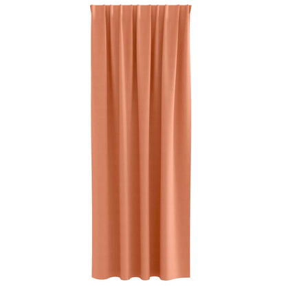 vidaXL Blackout Curtains with Rings 2 pcs Terracotta 260 x 140 cm