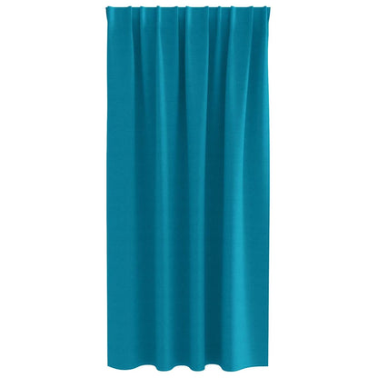 vidaXL Blackout Curtains with Rings 2 pcs Turquoise 175 x 140 cm