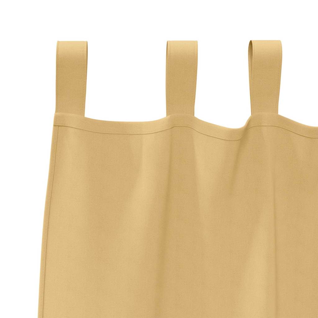 vidaXL Blackout Curtains with Rings 2 pcs Beige 225 x 140 cm Polyester