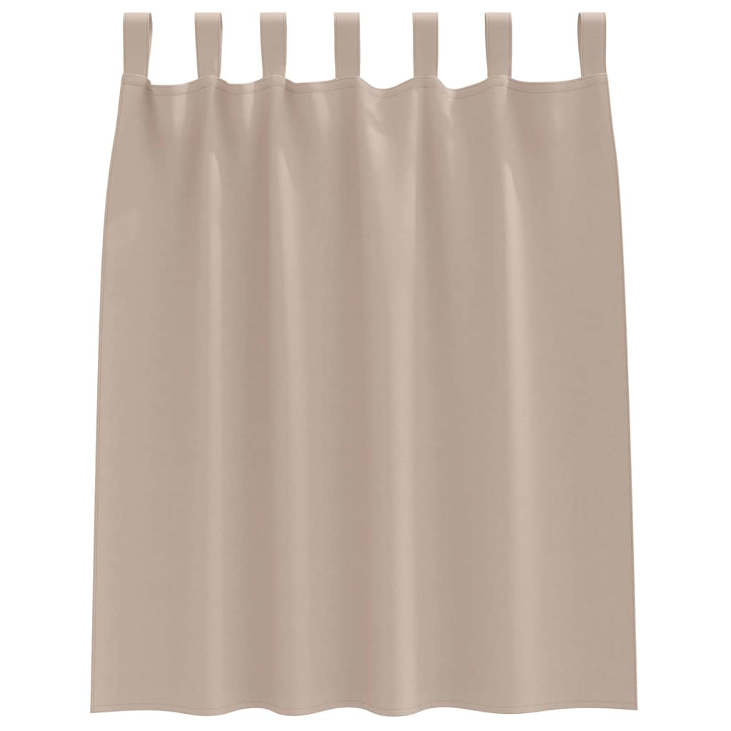 vidaXL Blackout Curtains with Rings 2 pcs Taupe 140 x 140 cm Polyester