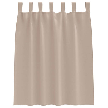 vidaXL Blackout Curtains with Rings 2 pcs Taupe 140 x 140 cm Polyester