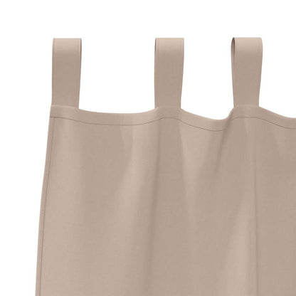 vidaXL Blackout Curtains with Rings 2 pcs Taupe 225 x 140 cm Polyester