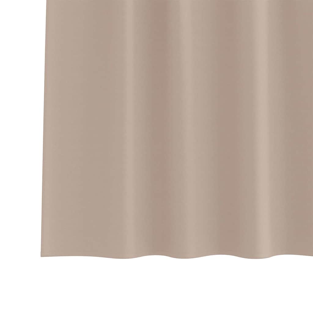 vidaXL Blackout Curtains with Rings 2 pcs Taupe 225 x 140 cm Polyester