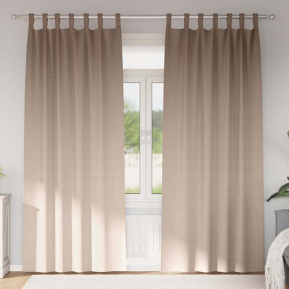 vidaXL Blackout Curtains with Rings 2 pcs Taupe 260 x 140 cm Polyester