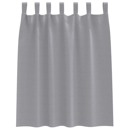 vidaXL Blackout Curtains with Rings 2 pcs Light Grey 140 x 140 cm