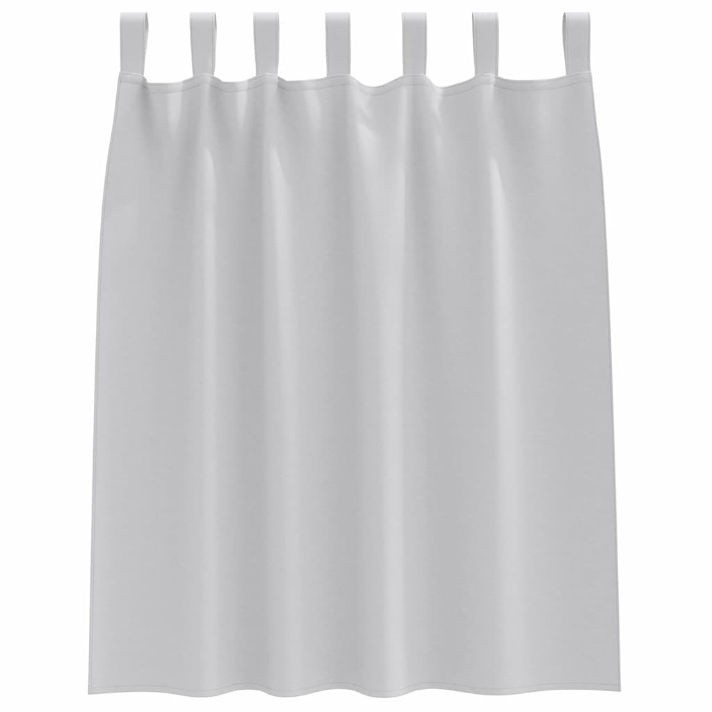 vidaXL Blackout Curtains with Rings 2 pcs Light Grey 140 x 140 cm