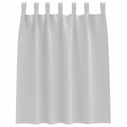 vidaXL Blackout Curtains with Rings 2 pcs Light Grey 140 x 140 cm