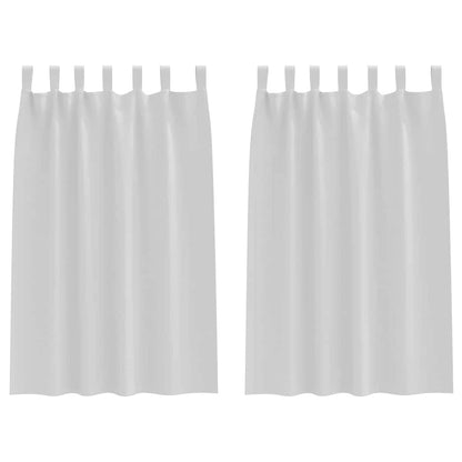 vidaXL Blackout Curtains with Rings 2 pcs Pale Grey 175 x 140 cm