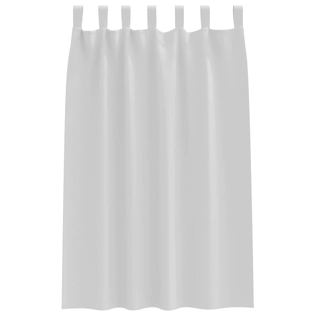 vidaXL Blackout Curtains with Rings 2 pcs Pale Grey 175 x 140 cm