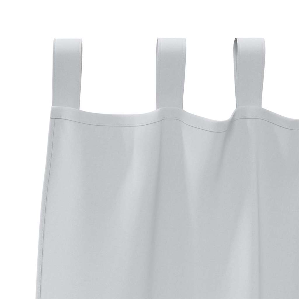 vidaXL Blackout Curtains with Rings 2 pcs Pale Grey 225 x 140 cm