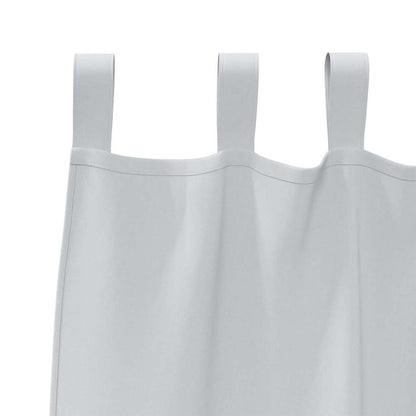 vidaXL Blackout Curtains with Rings 2 pcs Pale Grey 225 x 140 cm