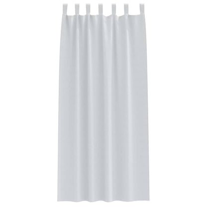 vidaXL Blackout Curtains with Rings 2 pcs Pale Grey 225 x 140 cm