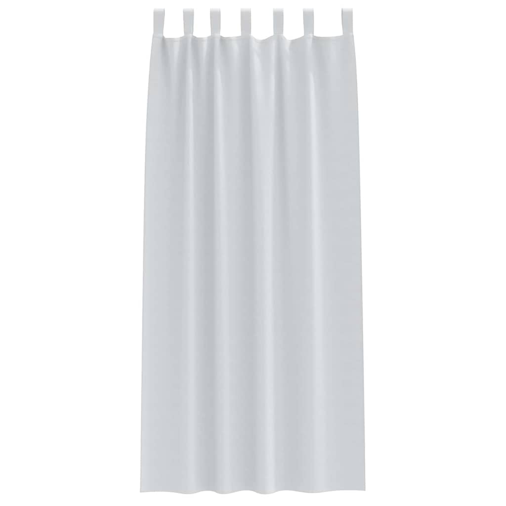 vidaXL Blackout Curtains with Rings 2 pcs Pale Grey 245 x 140 cm