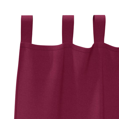 vidaXL Blackout Curtains with Rings 2 pcs Wine Red 175 x 140 cm