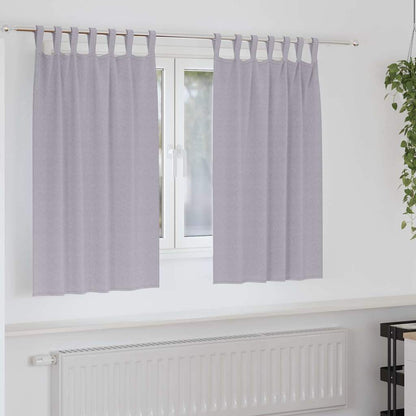 vidaXL Blackout Curtains with Rings 2 pcs Metal Grey 140 x 140 cm