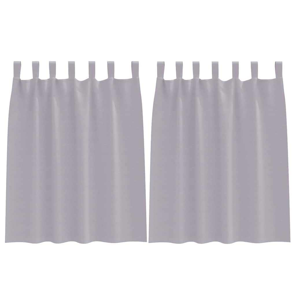 vidaXL Blackout Curtains with Rings 2 pcs Metal Grey 140 x 140 cm