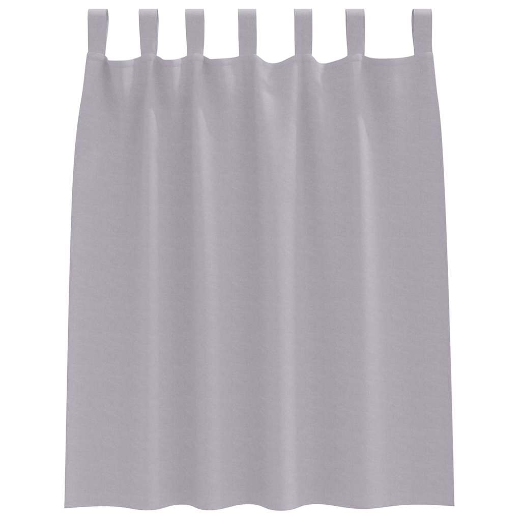 vidaXL Blackout Curtains with Rings 2 pcs Metal Grey 140 x 140 cm