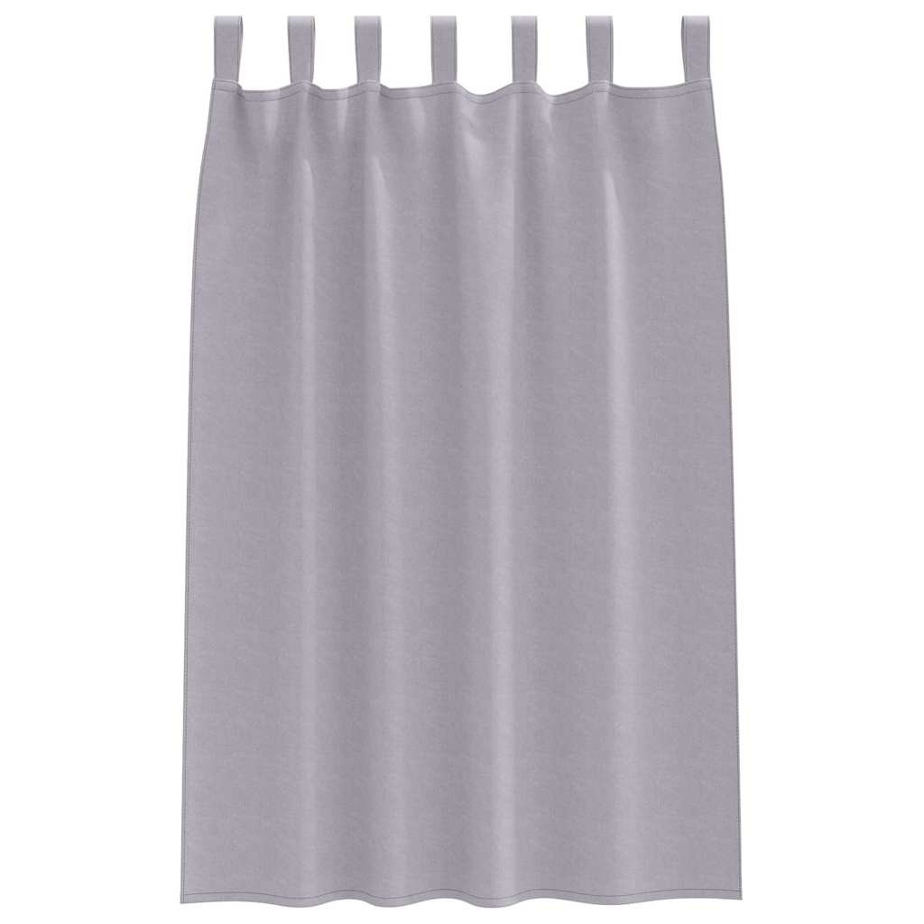 vidaXL Blackout Curtains with Rings 2 pcs Metal Grey 175 x 140 cm