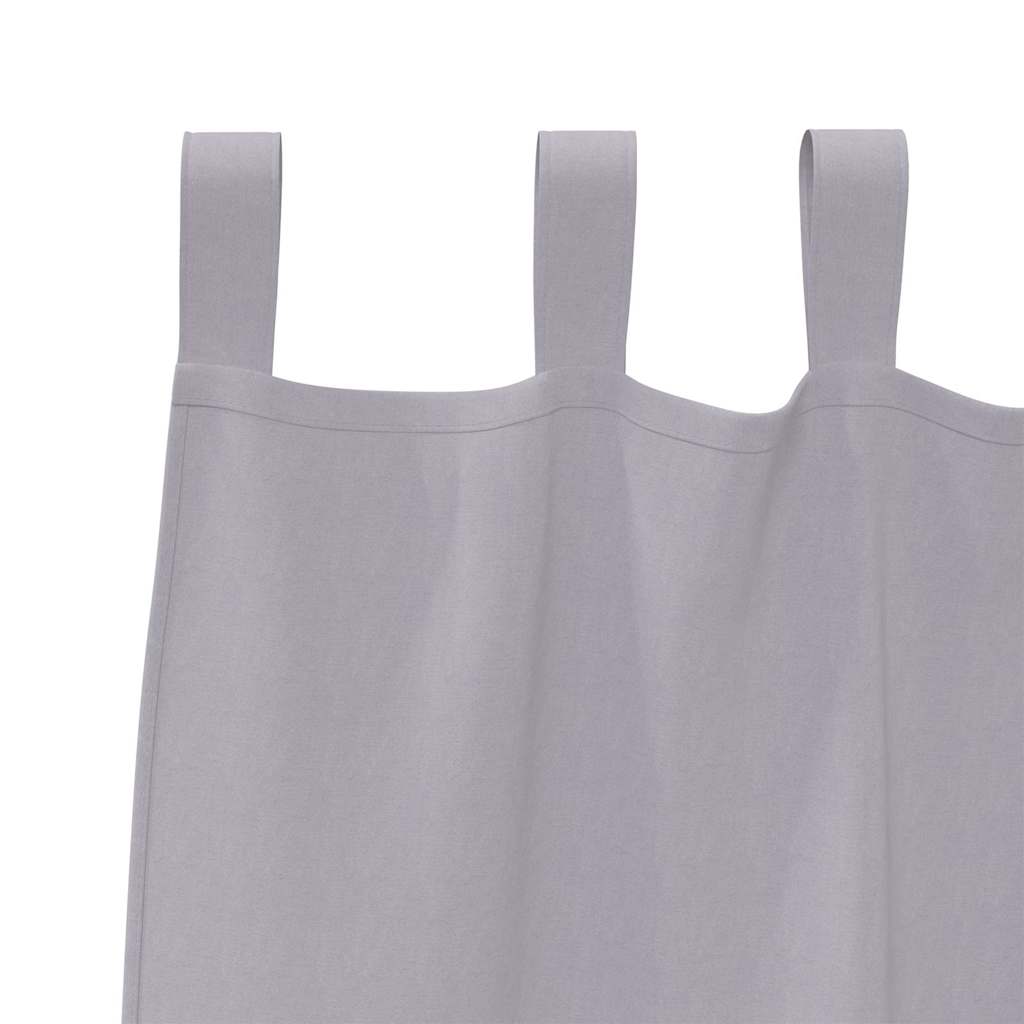 vidaXL Blackout Curtains with Rings 2 pcs Metal Grey 260 x 140 cm