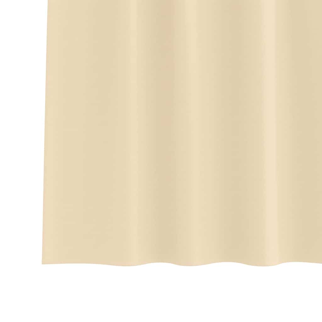 vidaXL Blackout Curtains with Rings 2 pcs Cream 225 x 140 cm Polyester