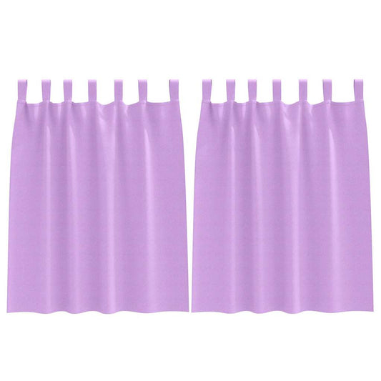 vidaXL Blackout Curtains with Rings 2 pcs Purple 140 x 140 cm