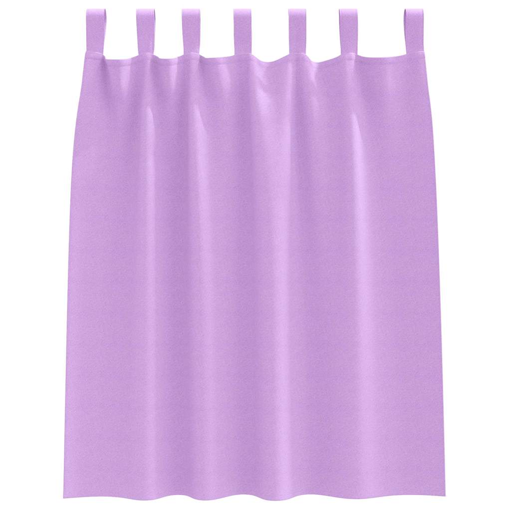 vidaXL Blackout Curtains with Rings 2 pcs Purple 140 x 140 cm