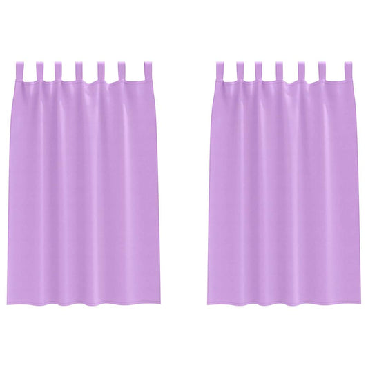 vidaXL Blackout Curtains with Rings 2 pcs Purple 175 x 140 cm