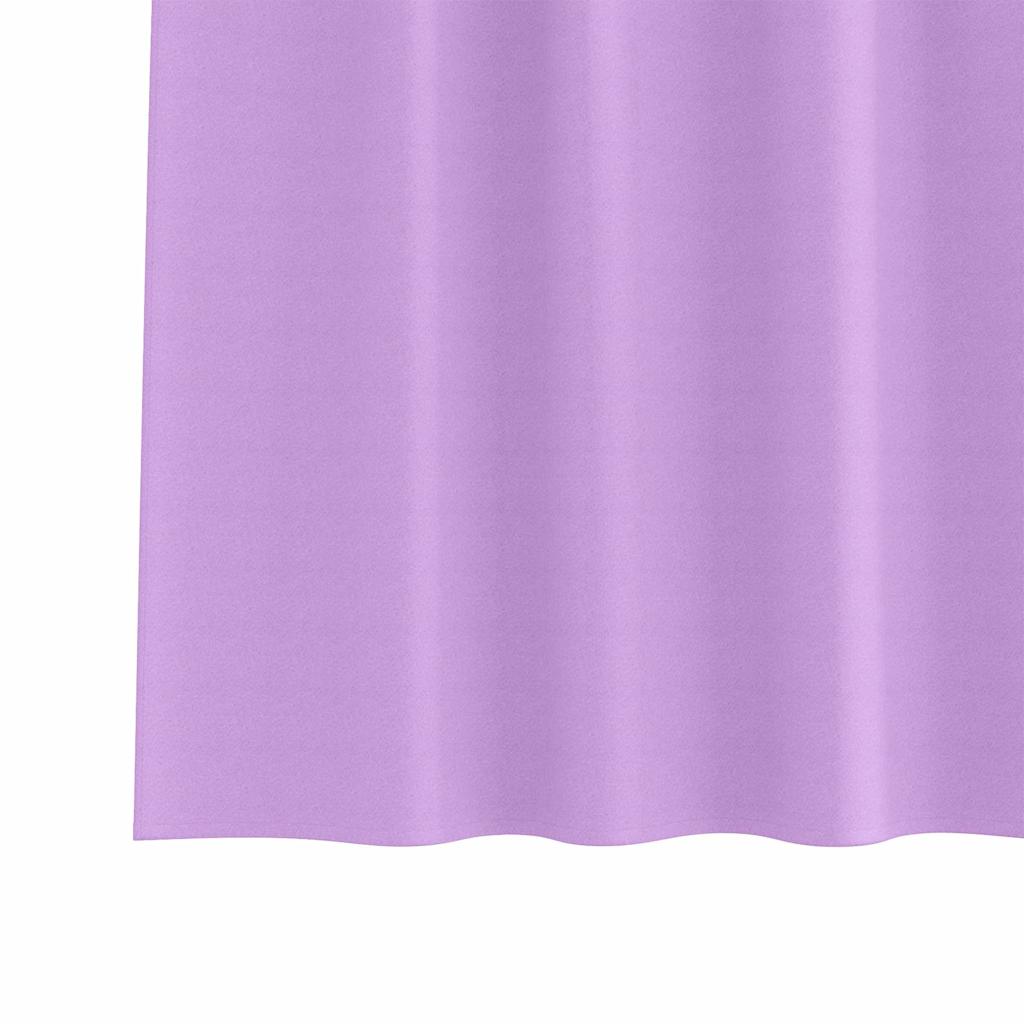 vidaXL Blackout Curtains with Rings 2 pcs Purple 225 x 140 cm